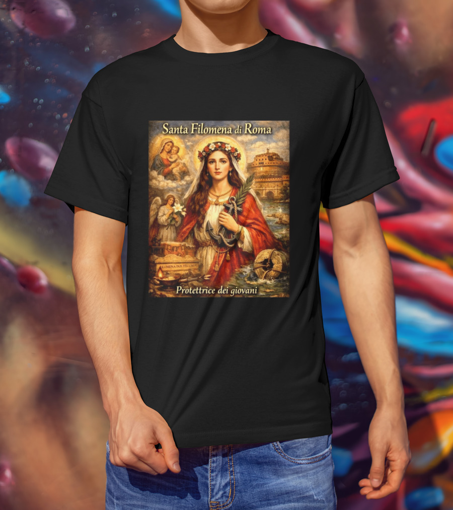 Santa Filomena Di Roma Protettrice Dei Giovani Sant'Angelo T-Shirt