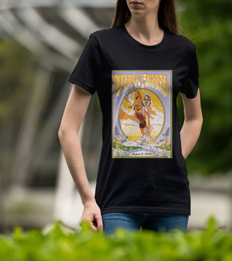 Sierra Ferrell August 9 2026 Alta Wyoming Grand Targhee Bluegrass Festival Tour Horse And Woman T-Shirt