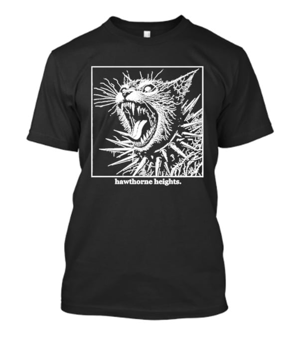 Hawthorne Heights Spiked Collar Cat Punk T-Shirt