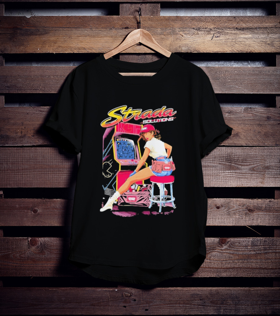 Strada Solutions Arcade Mechanic Retro Gaming T-Shirt