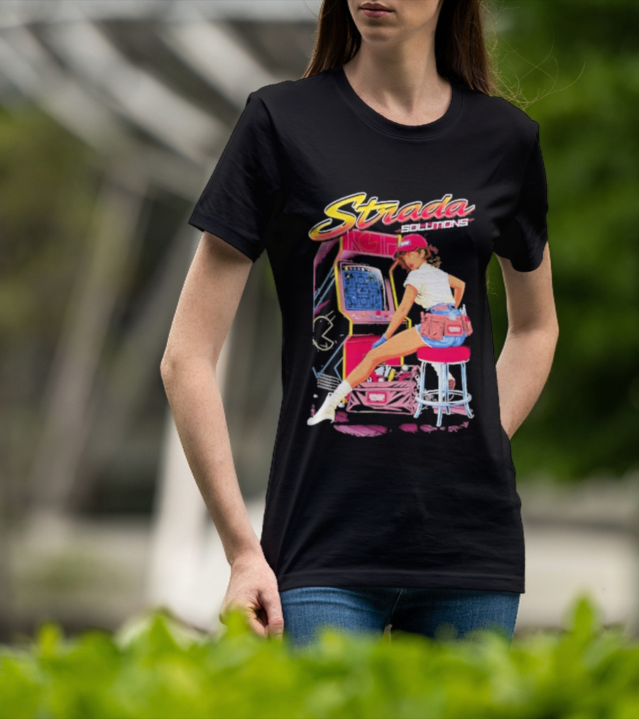 Strada Solutions Arcade Mechanic Retro Gaming T-Shirt