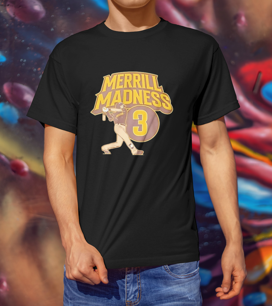 Merrill Madness 3 Jackson San Diego Padres T-Shirt