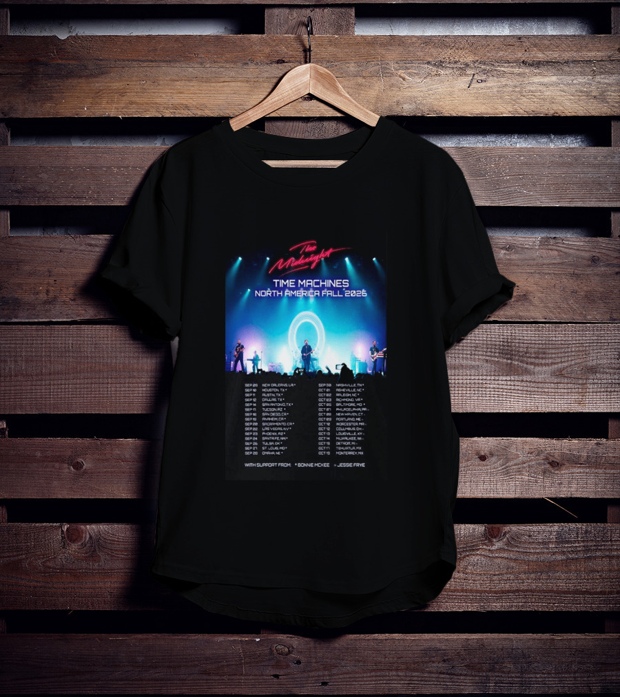 The Midnight Time Machines Tour North America Fall 2026 T-Shirt