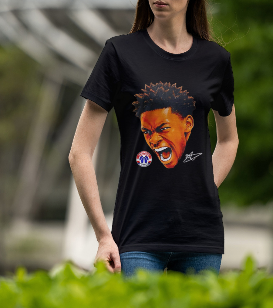Washington Wizards Player Intense Expression NBA Basketball T-Shirt