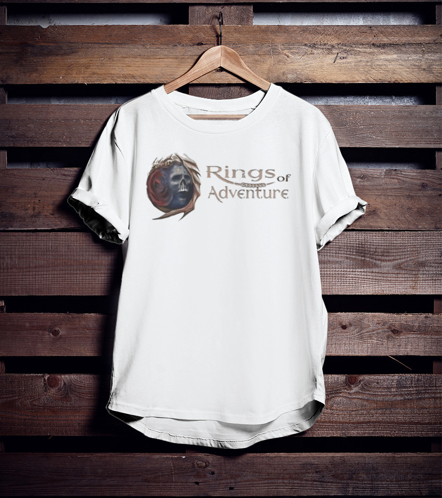 Rings Of Adventure Skull Fantasy T-Shirt