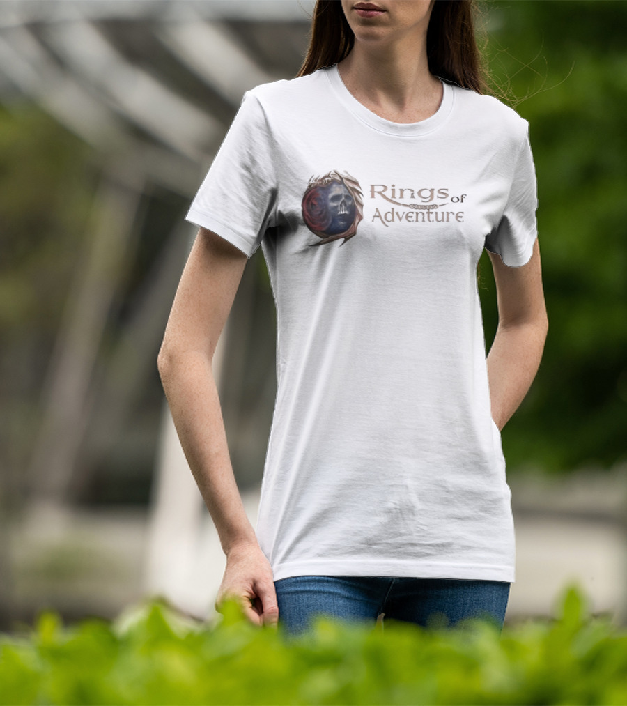 Rings Of Adventure Skull Fantasy T-Shirt