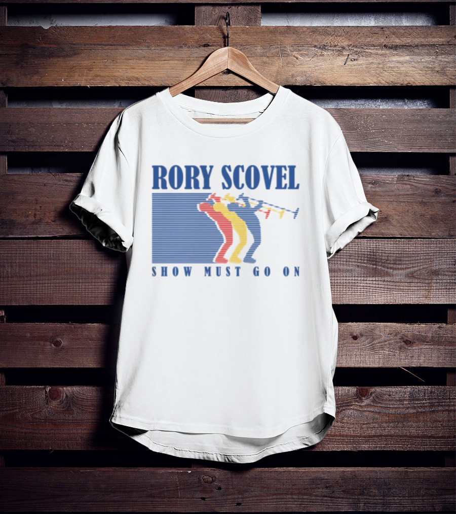 Rory Scovel Show Must Go On Colorful Trumpet Players T-Shirt