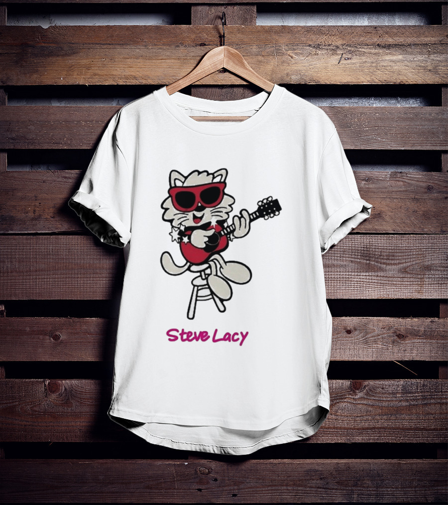 Steve Lacy 2026 Asia Tour Oh Yeah Cool Cat Playing Guitar T-Shirt