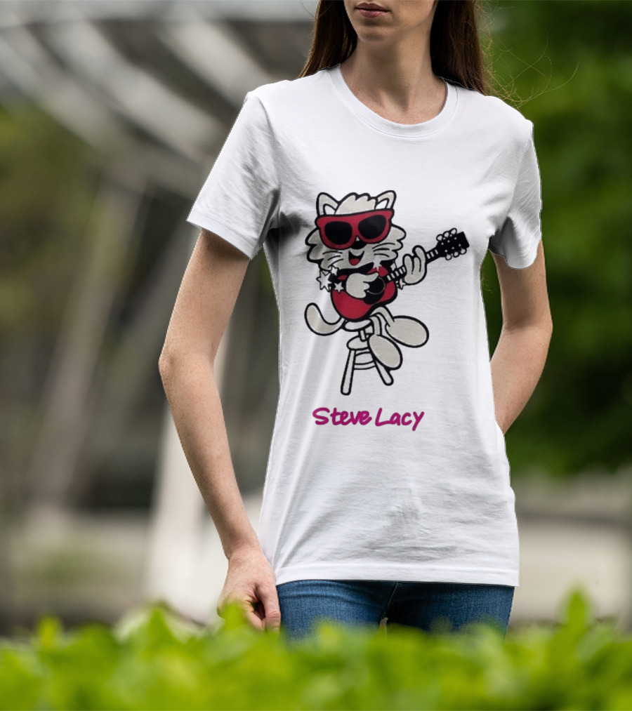 Steve Lacy 2026 Asia Tour Oh Yeah Cool Cat Playing Guitar T-Shirt