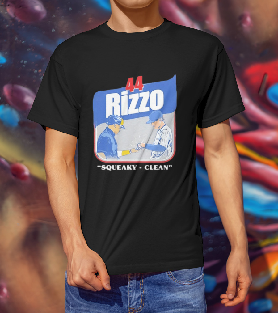 Anthony Rizzo 44 Squeaky Clean Baseball Exchange T-Shirt