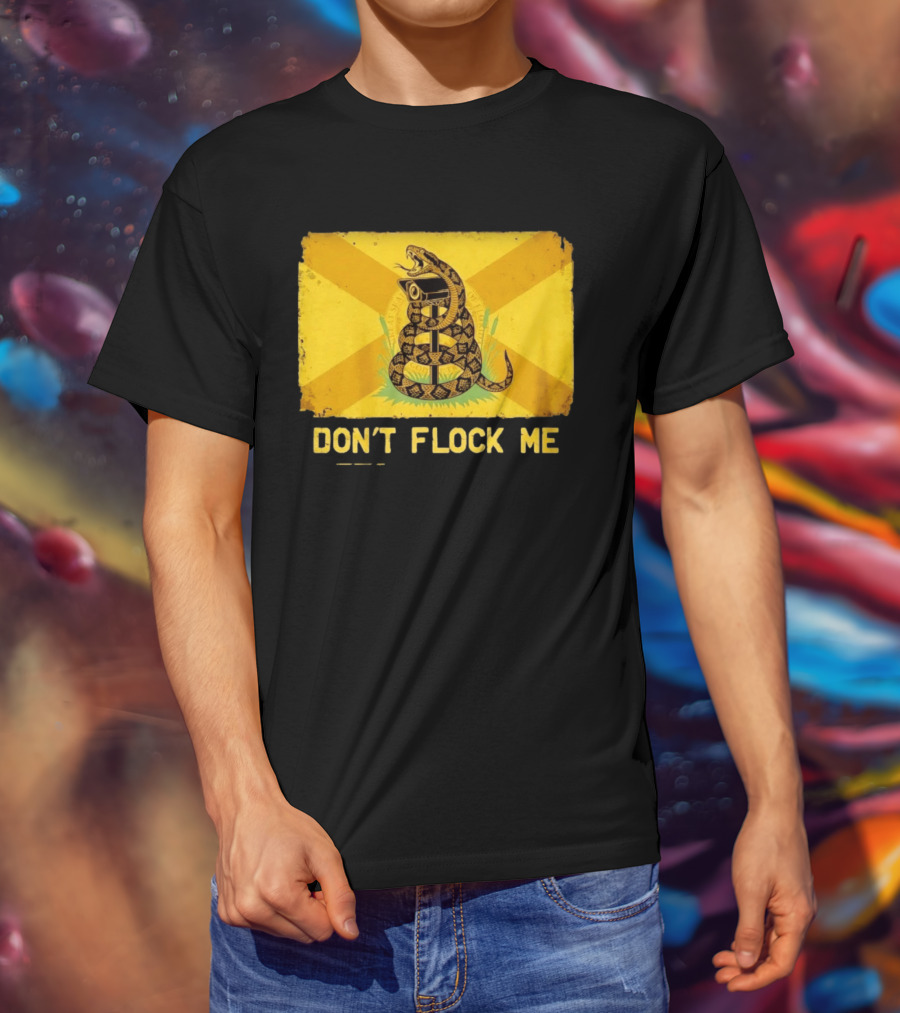 Florida Snake Surveillance Distressed Flag Don't Flock Me T-Shirt