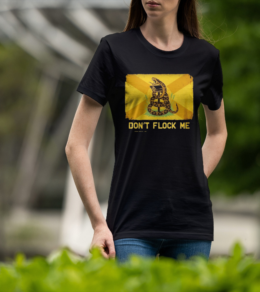 Florida Snake Surveillance Distressed Flag Don't Flock Me T-Shirt