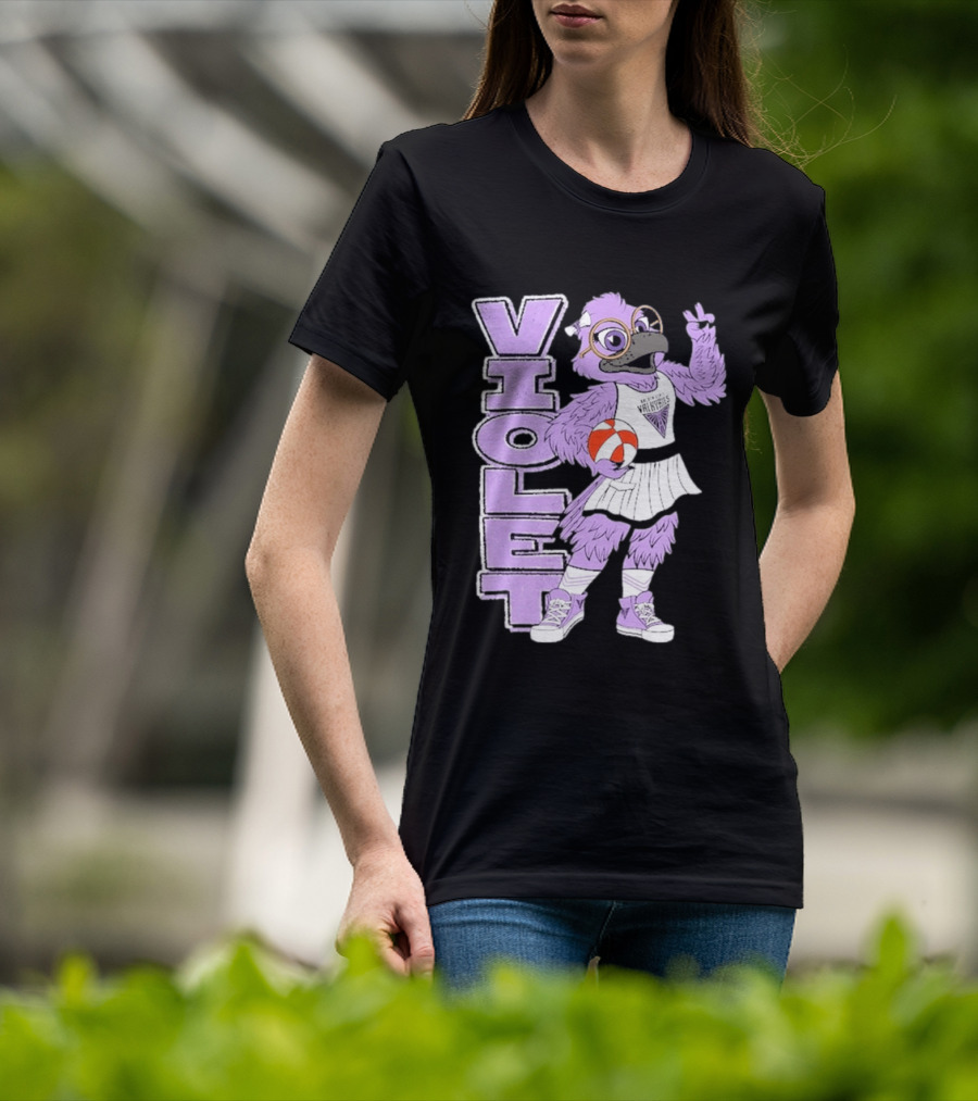 Golden State Valkyries Oaklandish Violet Mascot Basketball T-Shirt