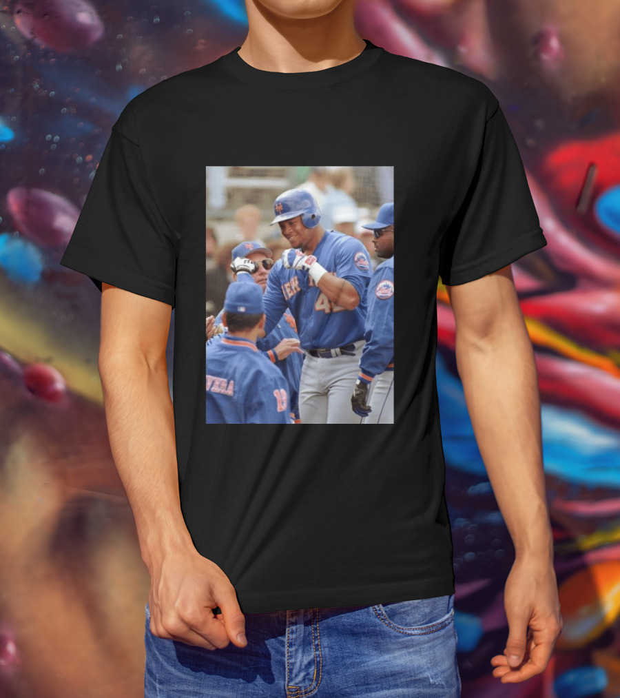New York Mets Butch Huskey No. 42 MLB Legend T-Shirt