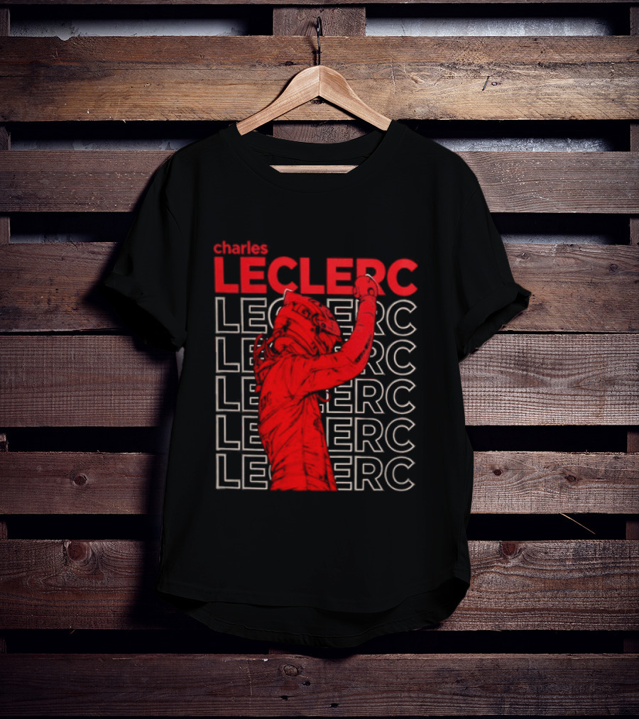 Charles Leclerc Formula 1 Racing Champion Red T-Shirt