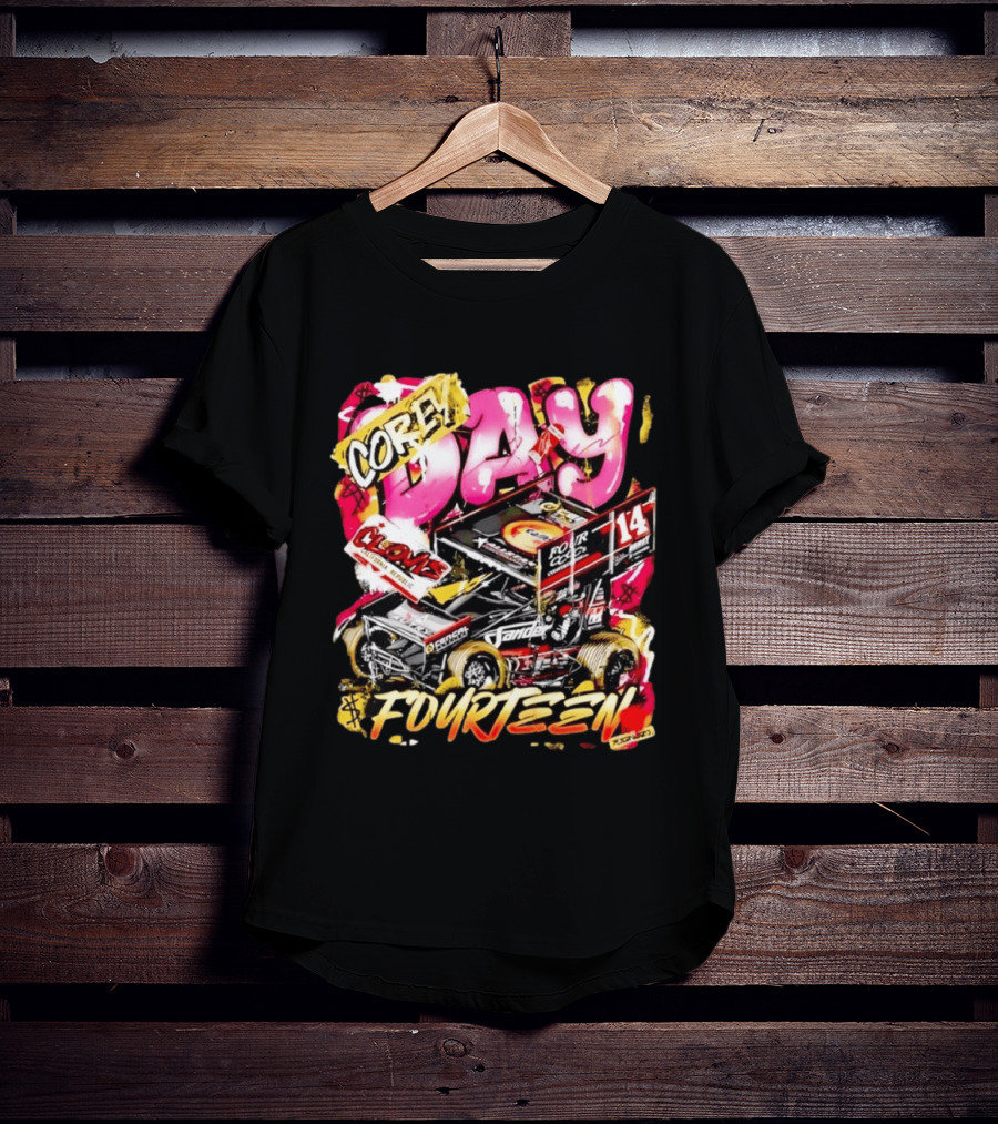 Corey Day Clovis Racing Sprint Car Number 14 Fourteen T-Shirt