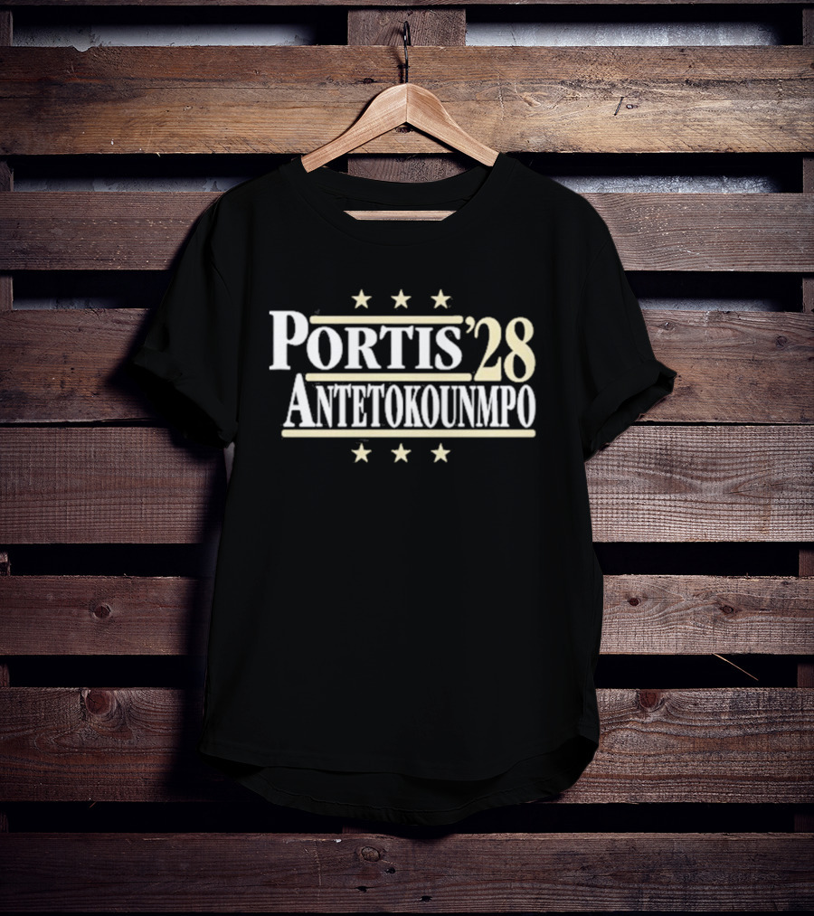 Portis Antetokounmpo 2028 Political Campaign Basketball Legends T-Shirt