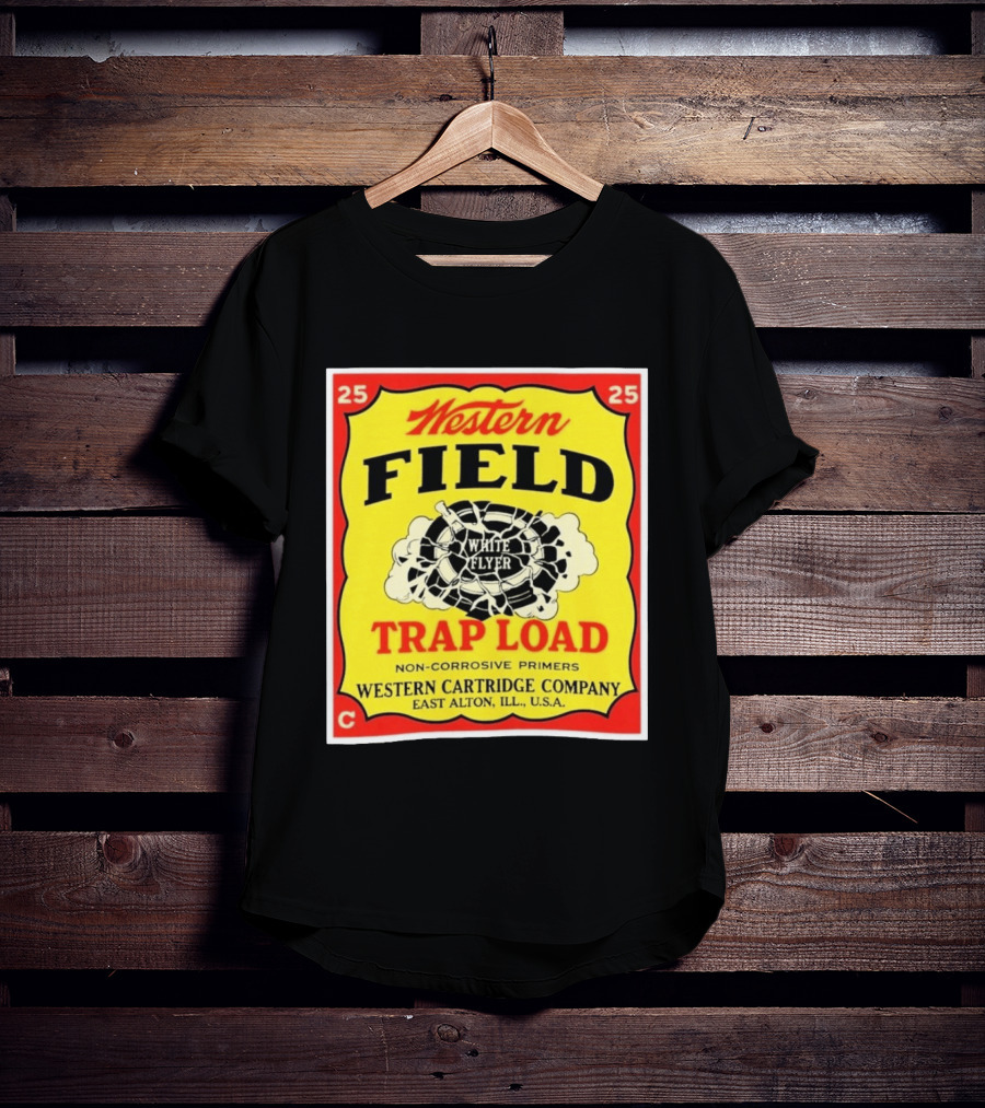 Western Field White Flyer Trap Load Western Cartridge Company East Alton USA T-Shirt