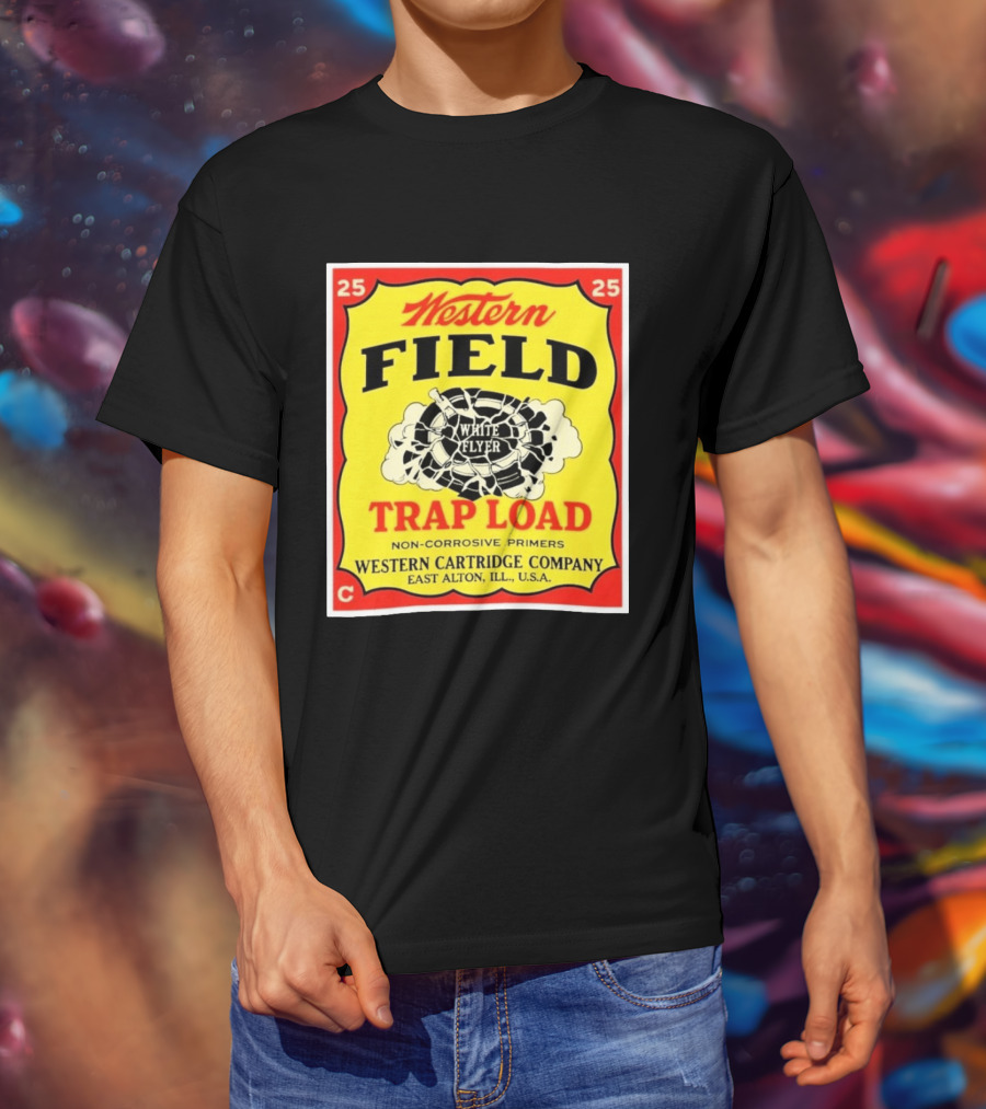 Western Field White Flyer Trap Load Western Cartridge Company East Alton USA T-Shirt