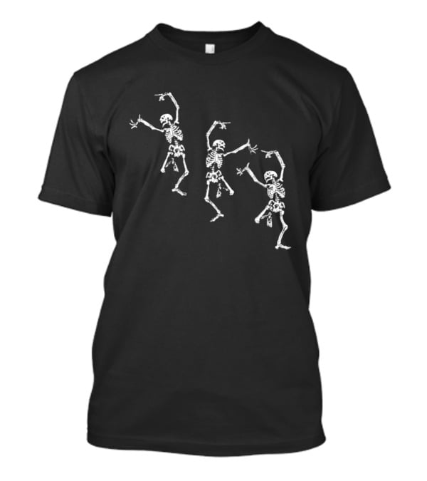 Dancing Skeletons Spooky Gothic Halloween Skeletons T-Shirt