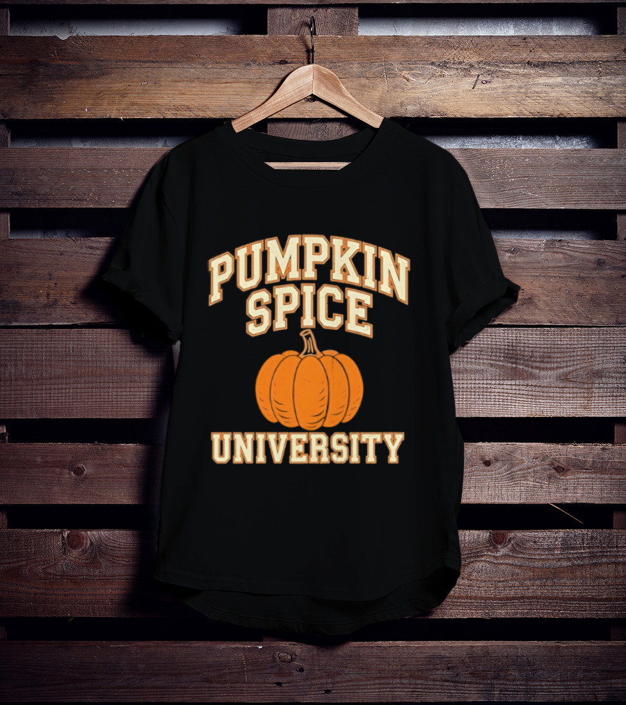 Pumpkin Spice University Distressed Fall T-Shirt