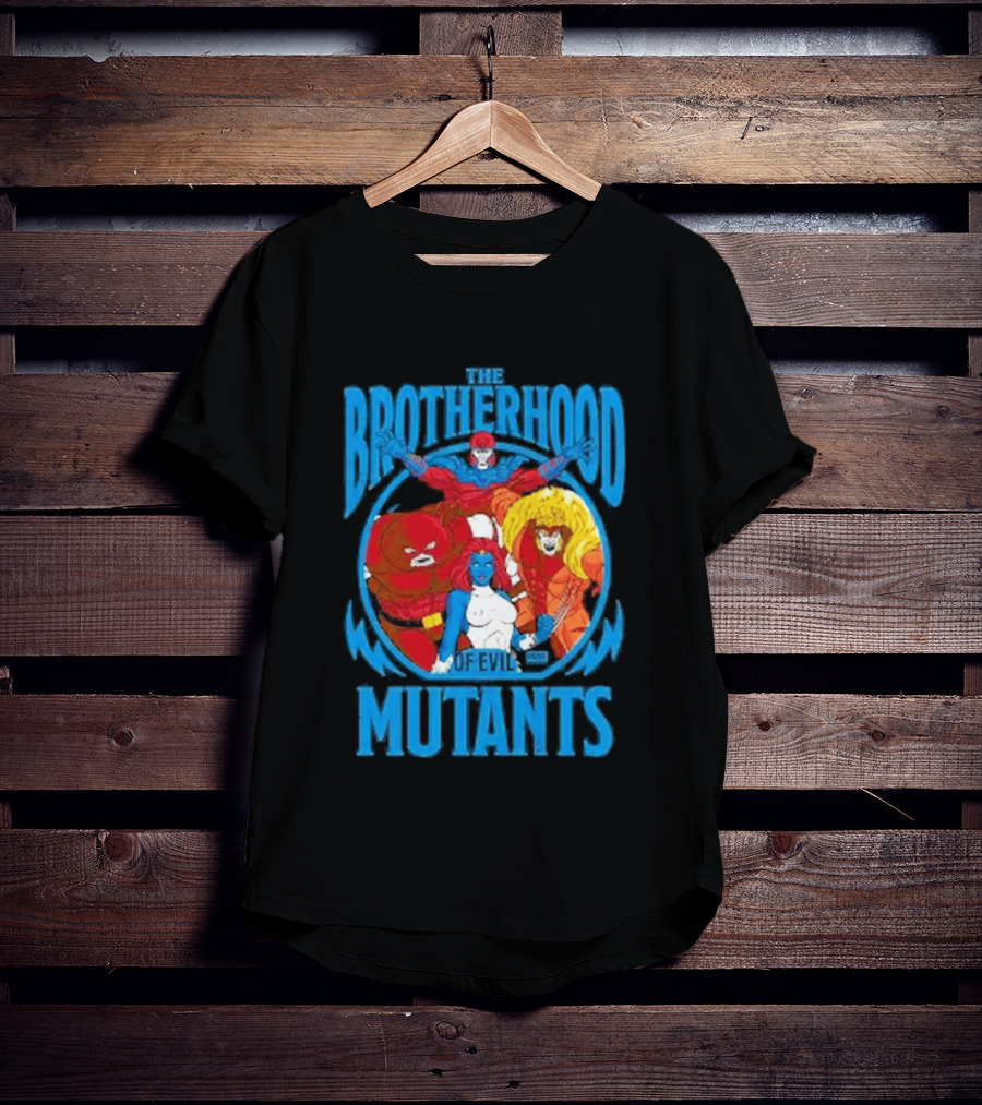 X Men Brotherhood Of Evil Mutants Cropped Mystique Sabretooth Blob T-Shirt