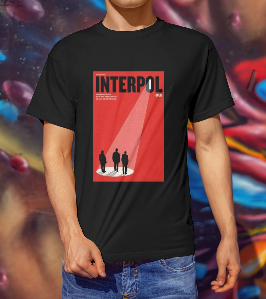 Interpol San Francisco 2026 Great American Music Hall Warfield Theatre Event Julie T-Shirt