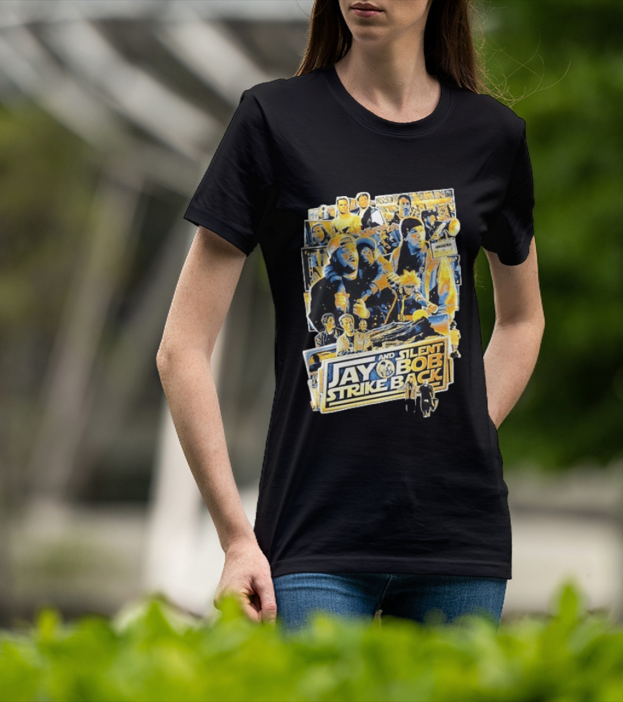 Jay And Silent Bob Strike Back Movie Collage Kevin Smith T-Shirt