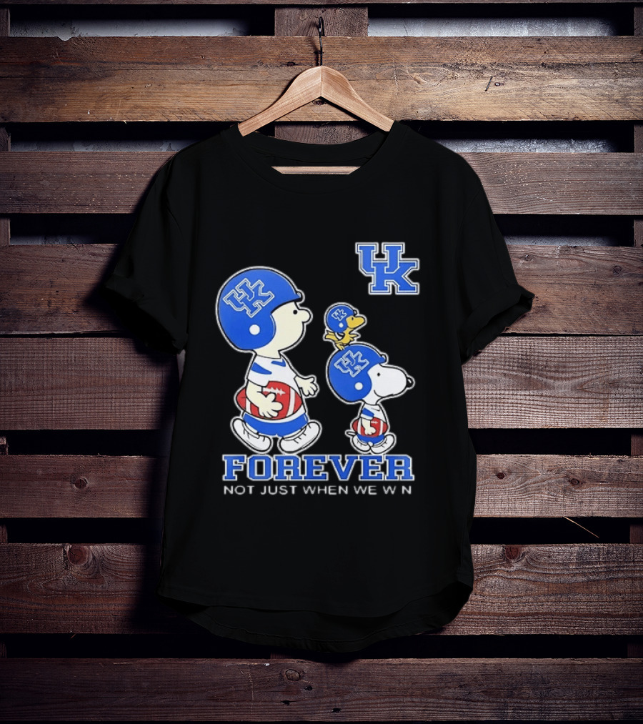 Snoopy Woodstock Charlie Brown UK Forever Not Just When We Win T-Shirt