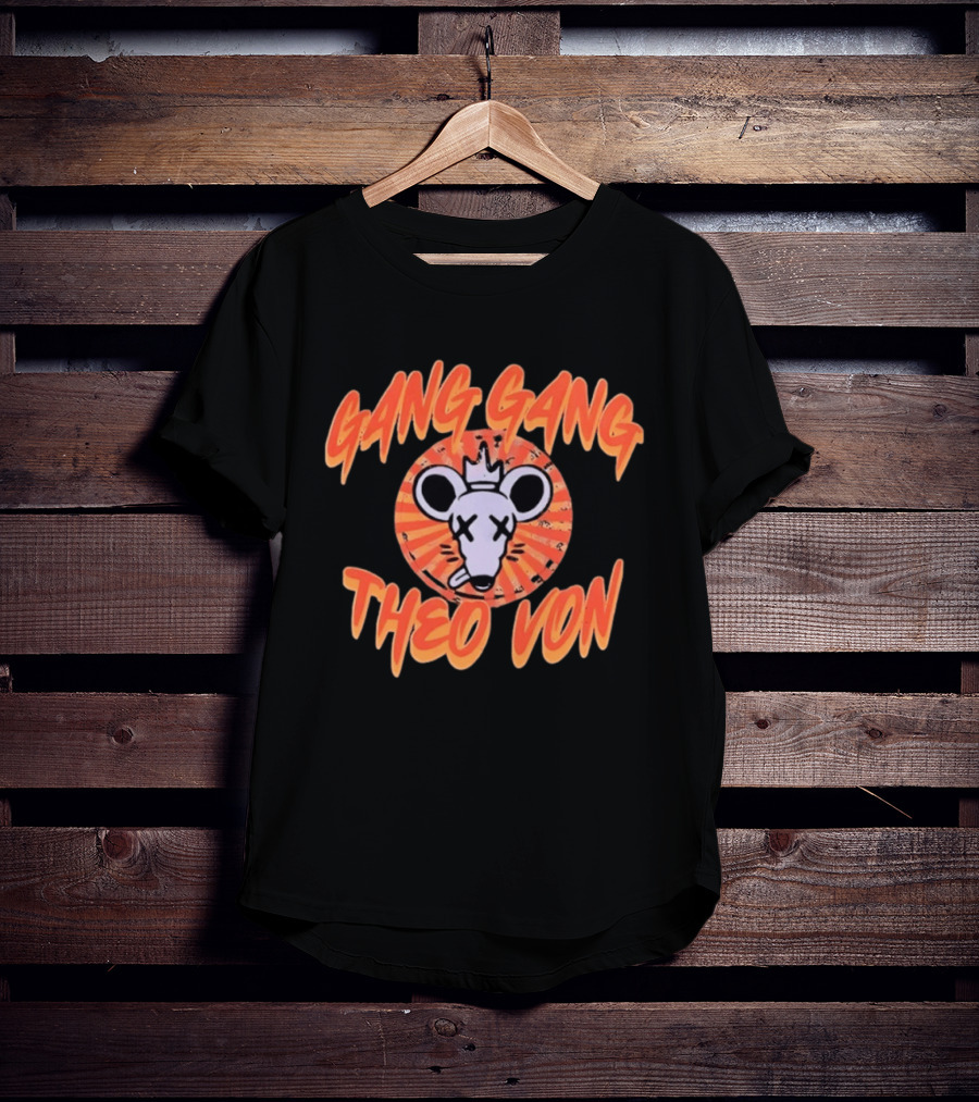 Theo Von Gang Gang Rat Comedy Podcast T-Shirt