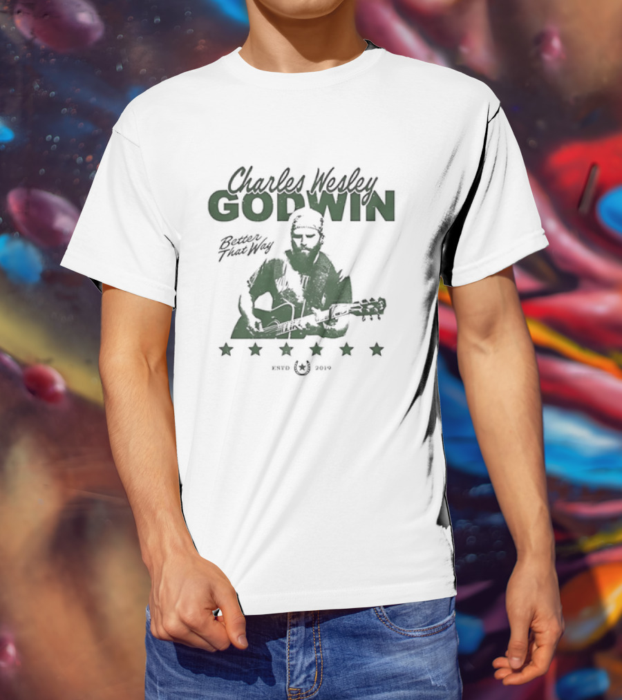 Charles Wesley Godwin Better That Way Music Star Guitar Image 2021 T-Shirt