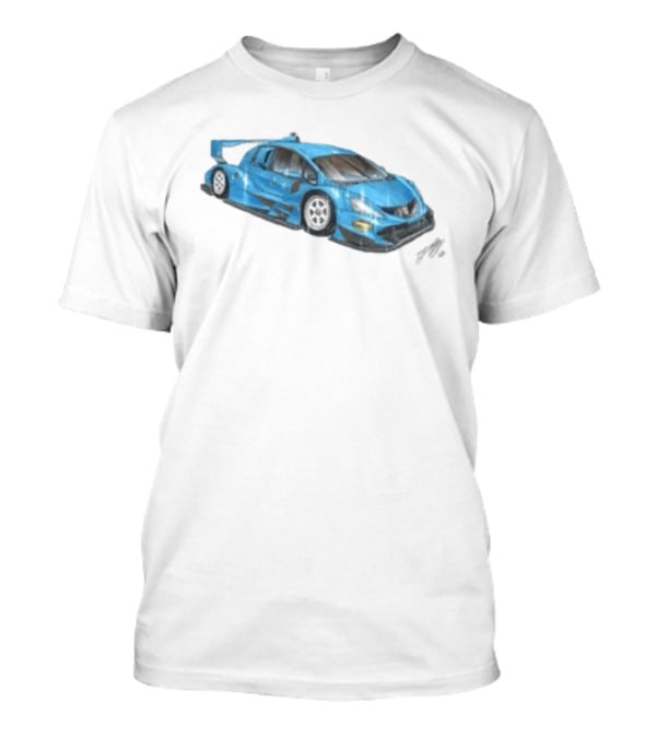 Grent Perez Store Fih Blue Racing Car T-Shirt