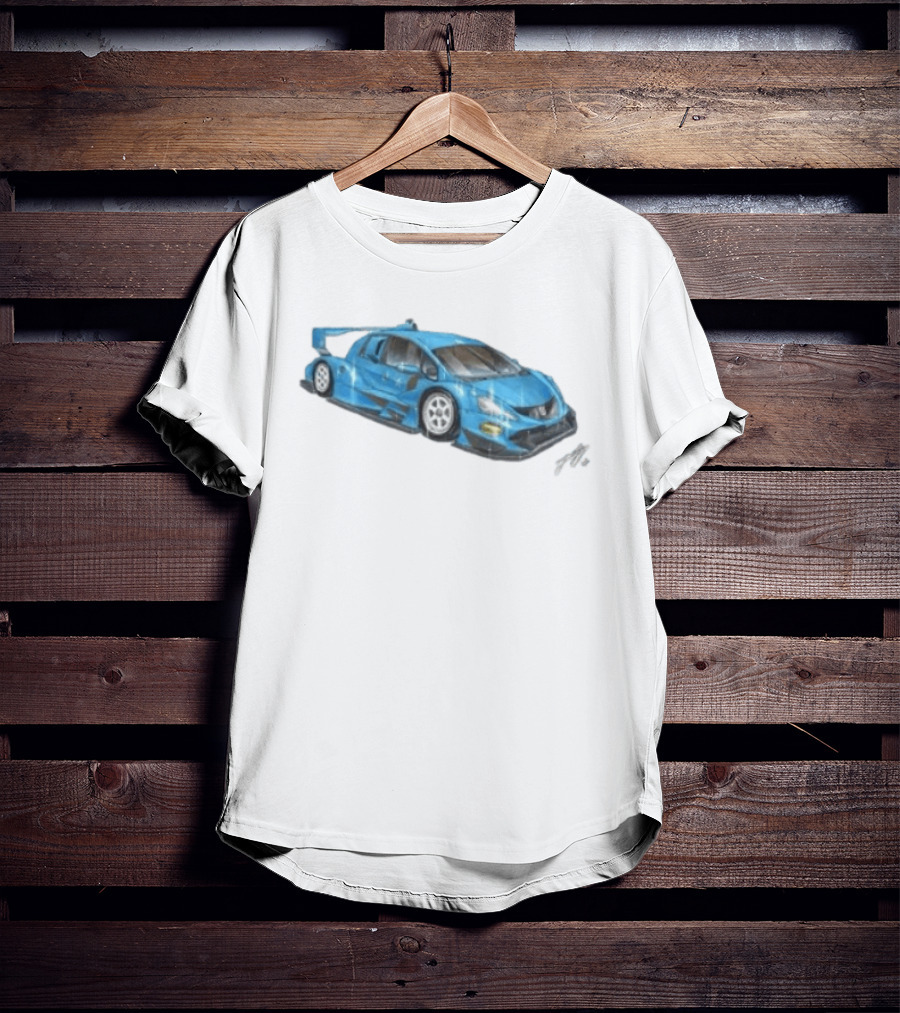 Grent Perez Store Fih Blue Racing Car T-Shirt
