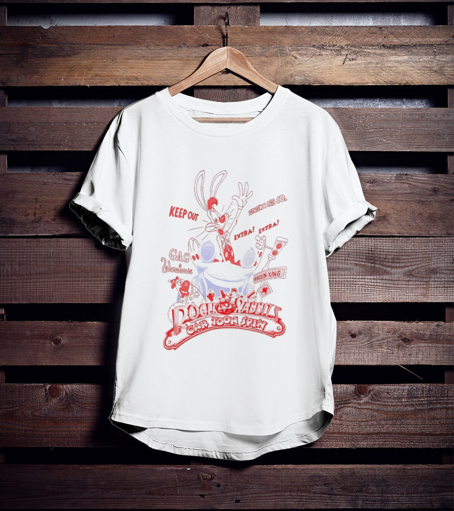 Roger Rabbit Benny The Cab Toontown Keep On Running Smile Darn Ya Smile Disney T-Shirt