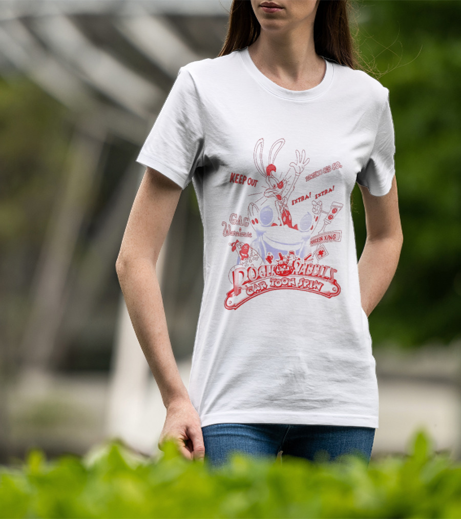 Roger Rabbit Benny The Cab Toontown Keep On Running Smile Darn Ya Smile Disney T-Shirt