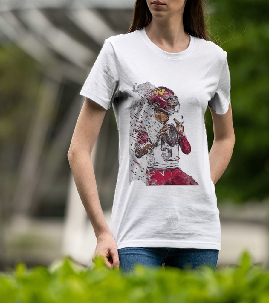 Jayden Daniels Washington Commanders Quarterback Football T-Shirt