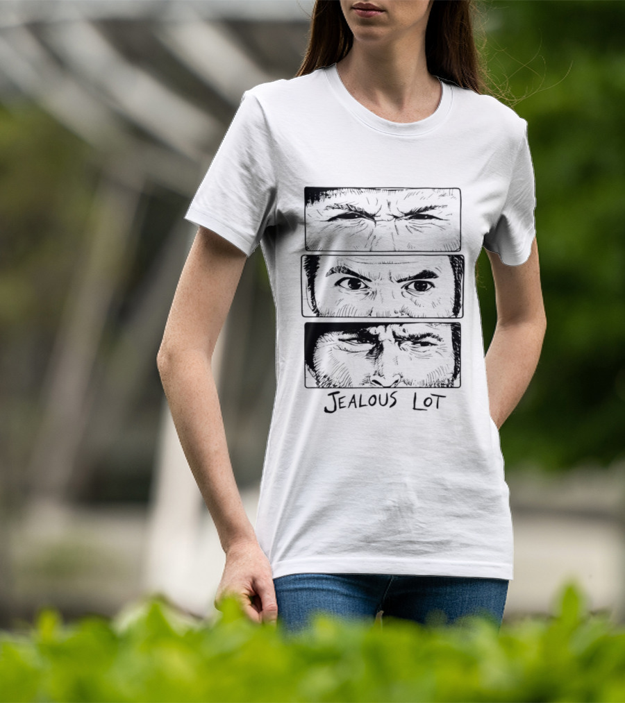 Jealous Lot Eyes Drawing Three Panels T-Shirt