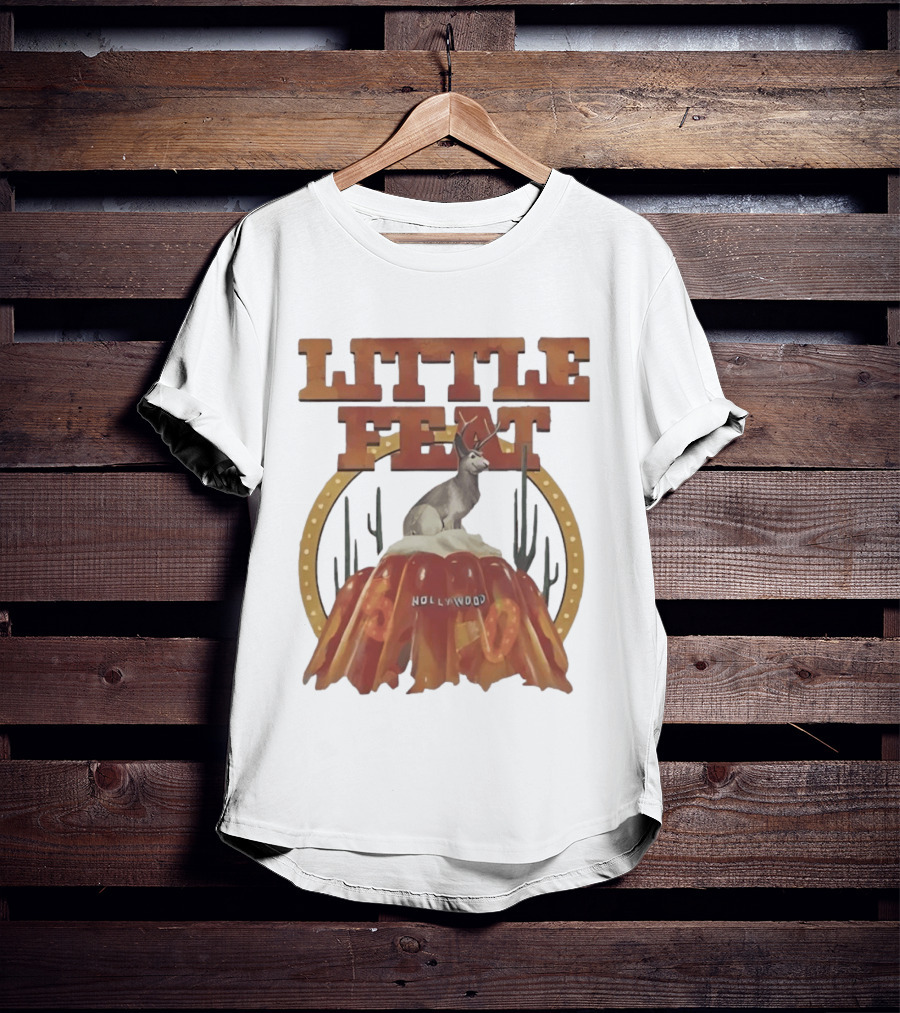 Little Feat Fifty Years Hollywood Record Album Antelope And Cactus T-Shirt