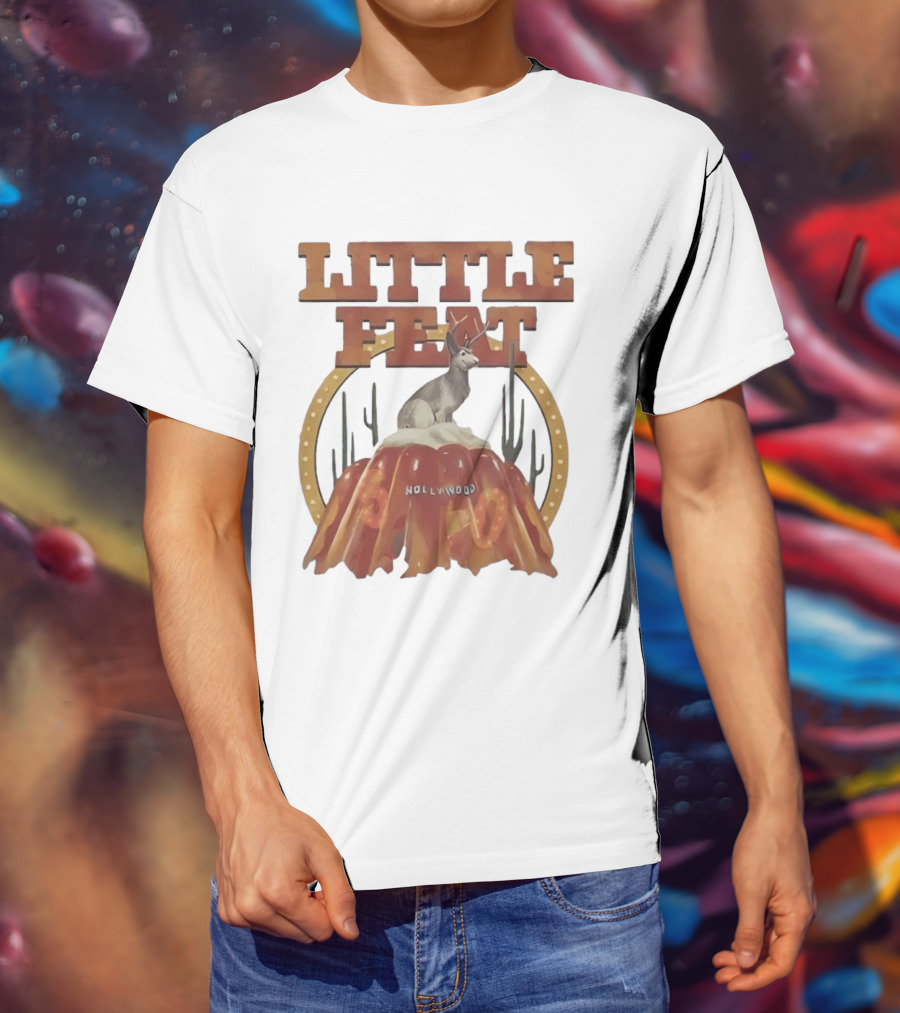 Little Feat Fifty Years Hollywood Record Album Antelope And Cactus T-Shirt