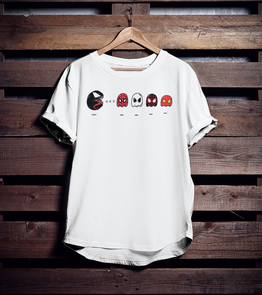Venom Spider Man Ghost Spider Miles Morales Scarlet Spider Iconic Mashup T-Shirt