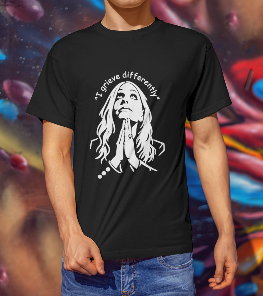 I Grieve Differently Inspirational Woman Praying Hands T-Shirt