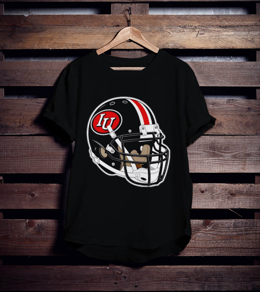 Indiana Hoosiers IU Football Helmet T-Shirt