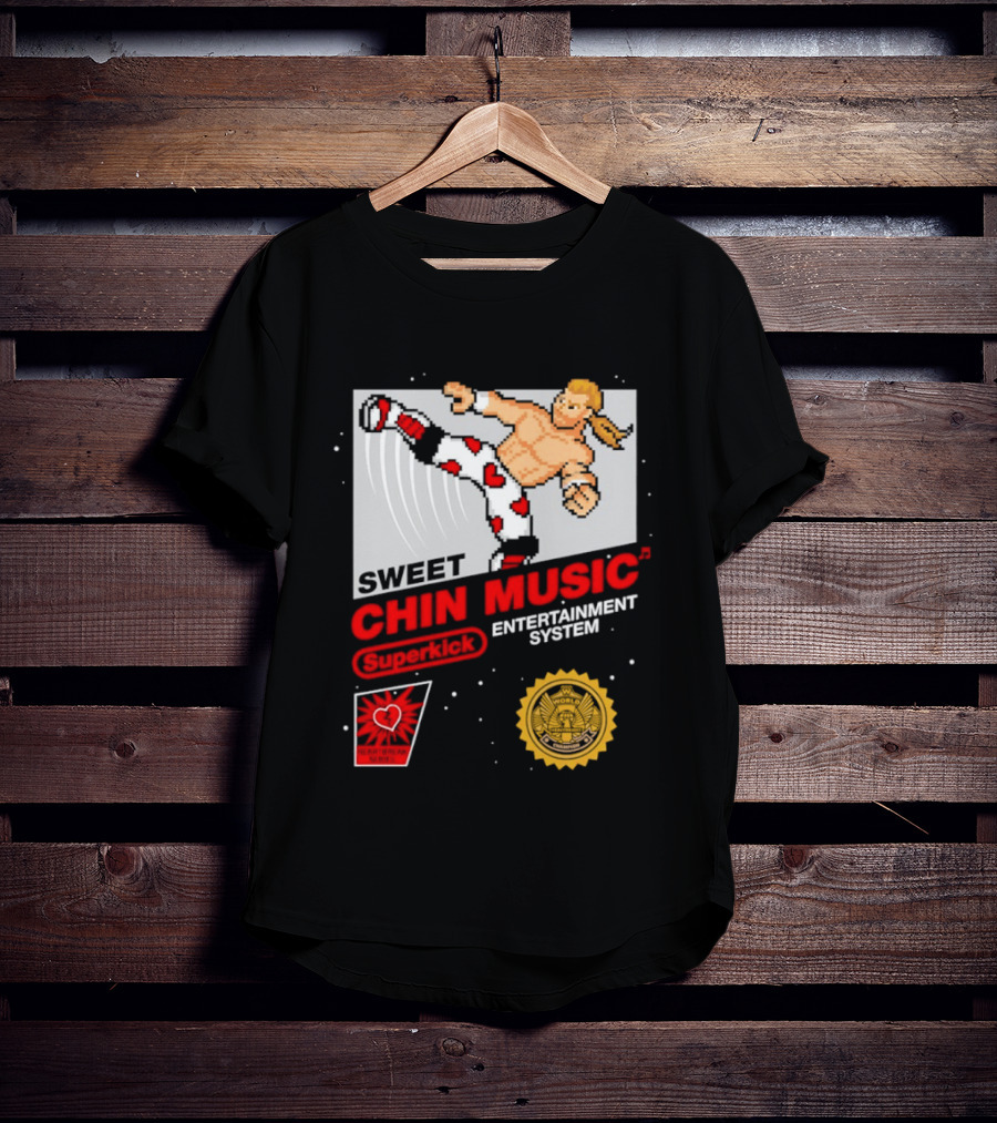 Sweet Chin Music Heartbreak Kid Entertainment System Series T-Shirt