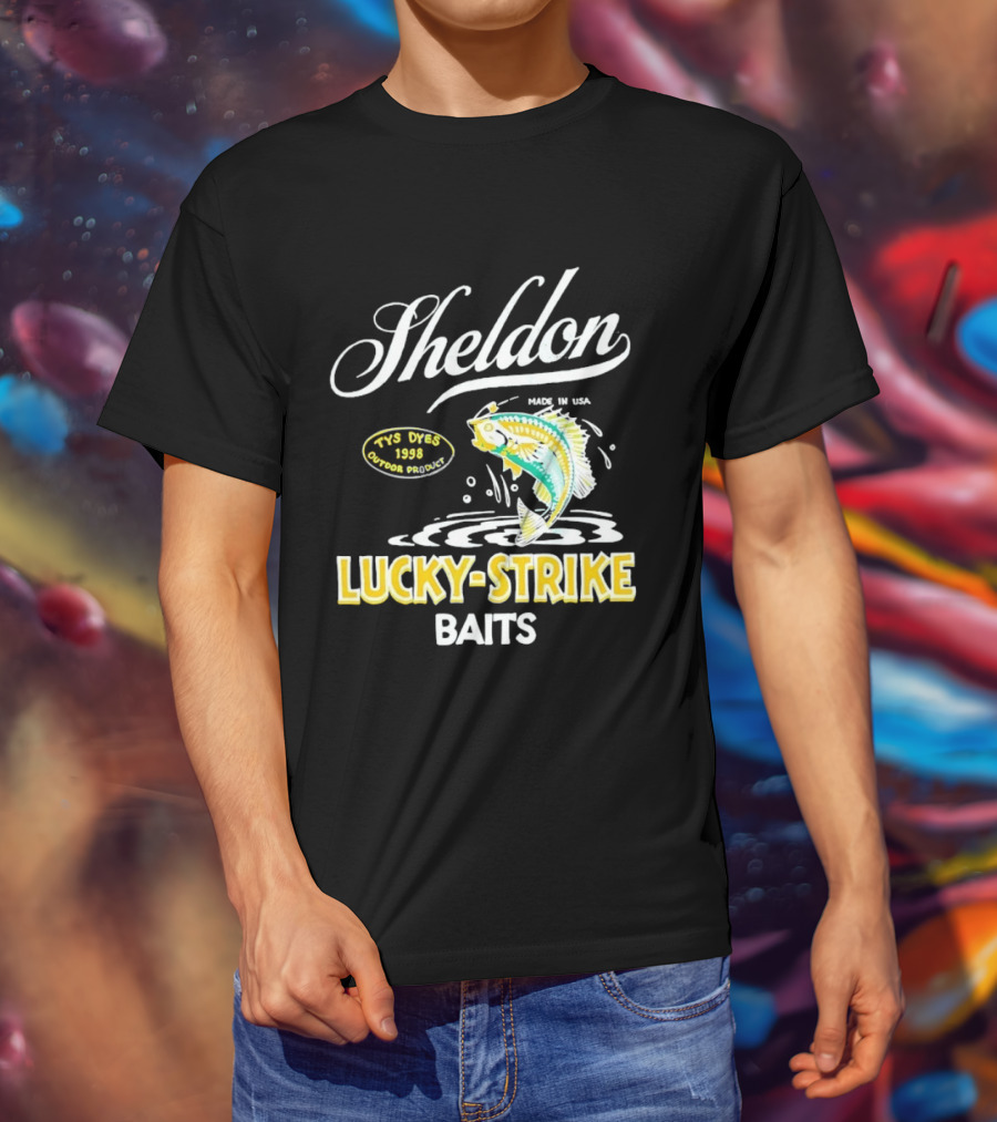 Sheldon Lucky Strike Baits Vintage 1998 Tys Dyes Outdoor Gear T-Shirt