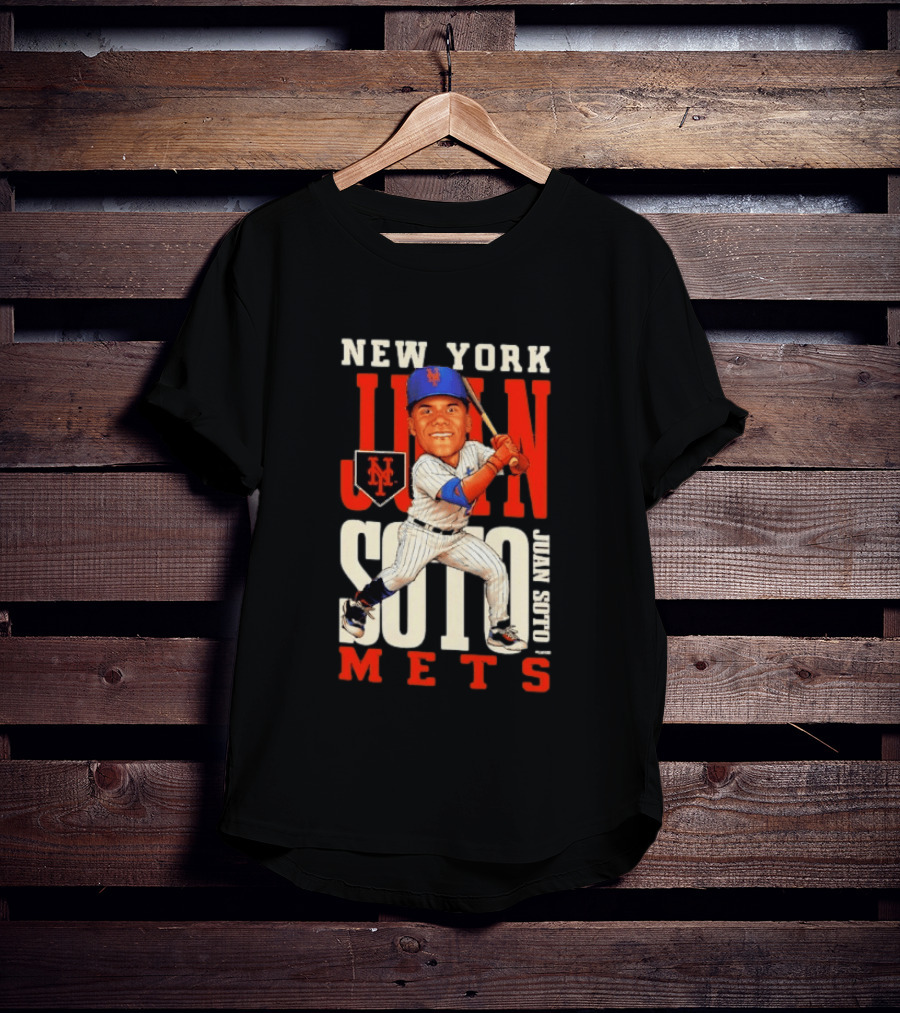 New York Mets Juan Soto Caricature MLB Baseball T-Shirt