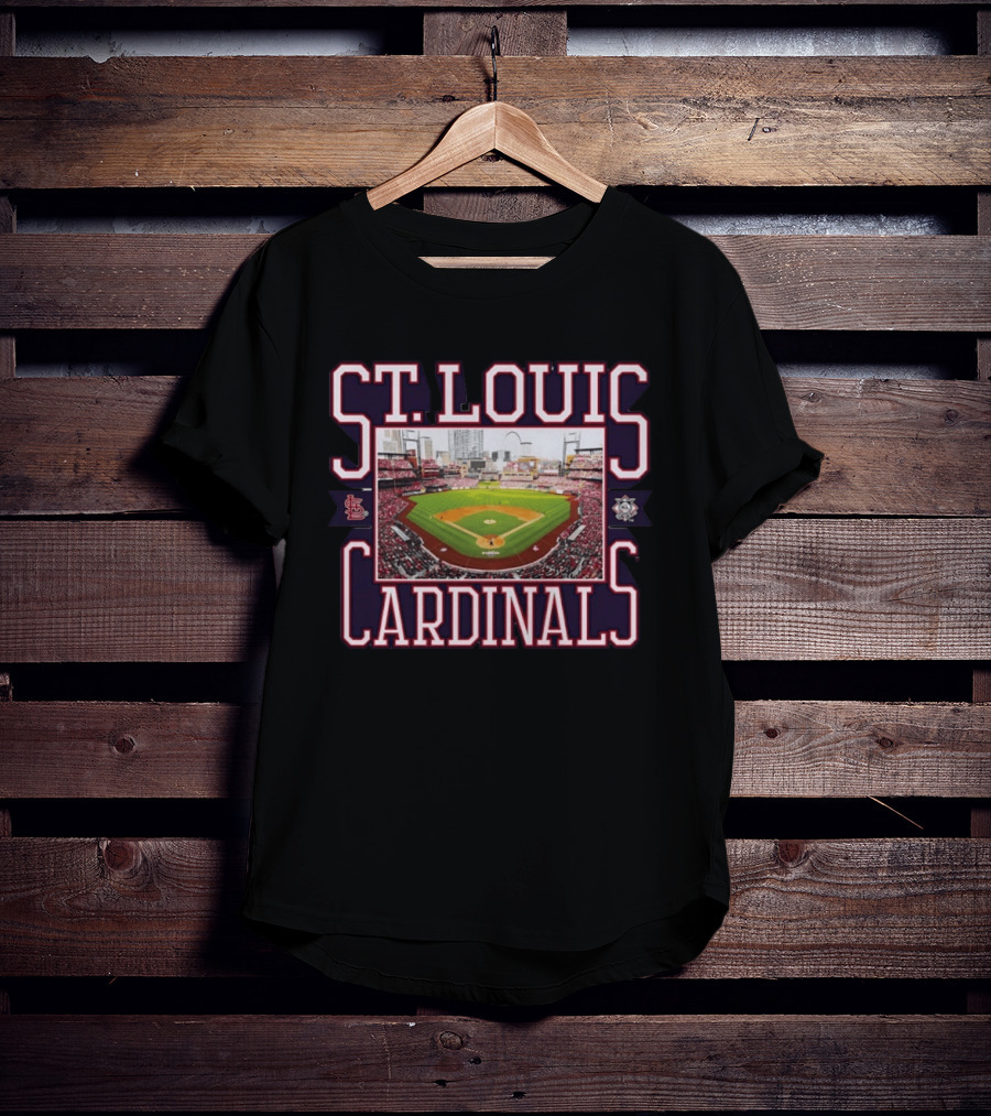 St Louis Cardinals Baseball Stadium View Busch Stadium STL Cityscape T-Shirt