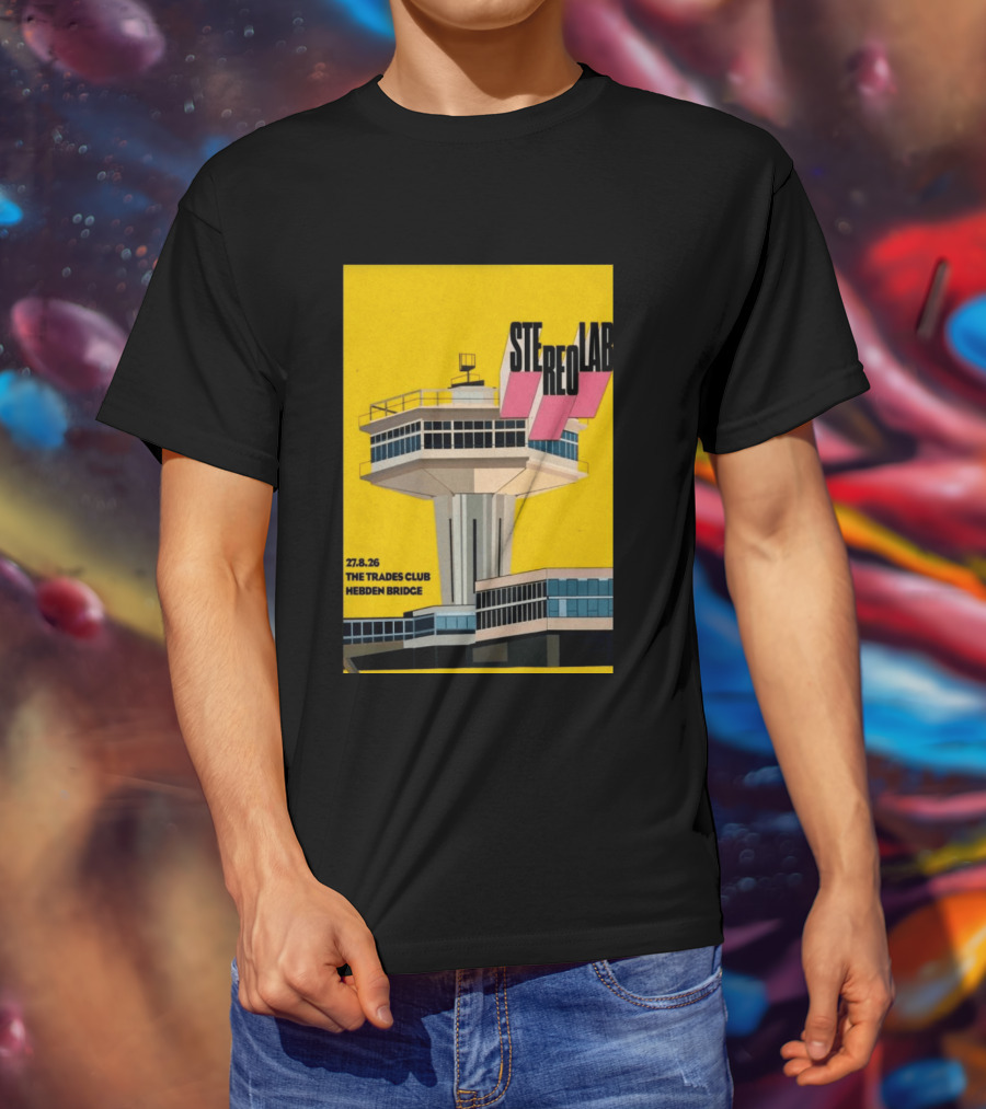 Stereolab 27.8.26 Hebden Bridge The Trades Club T-Shirt