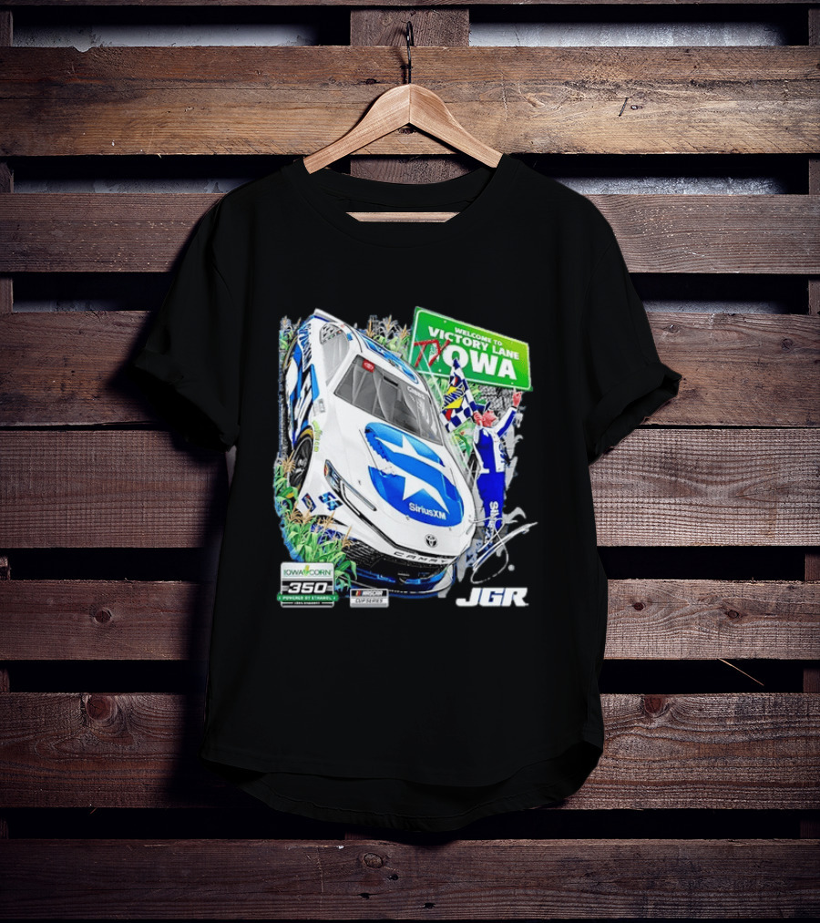 Ty Gibbs Welcome To Victory Lane Iowa Corn 350 NASCAR Cup Series JGR T-Shirt