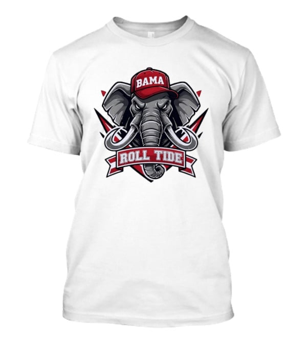 Bama Roll Tide Elephant Alabama Crimson Tide Fan T-Shirt