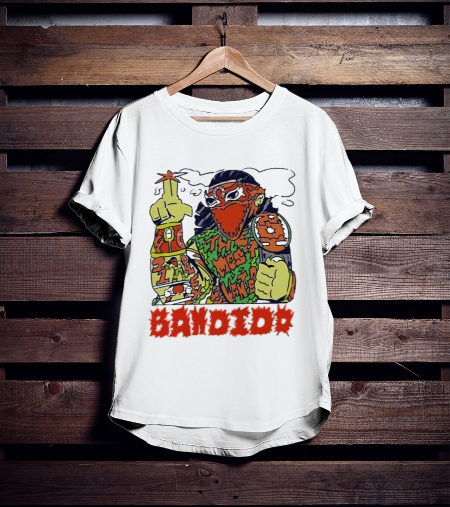 Most Wanted Bandido Lucha Libre Wrestler Suplex Champion T-Shirt